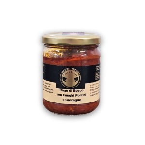 Ragù di bosco con funghi porcini e castagne 180g