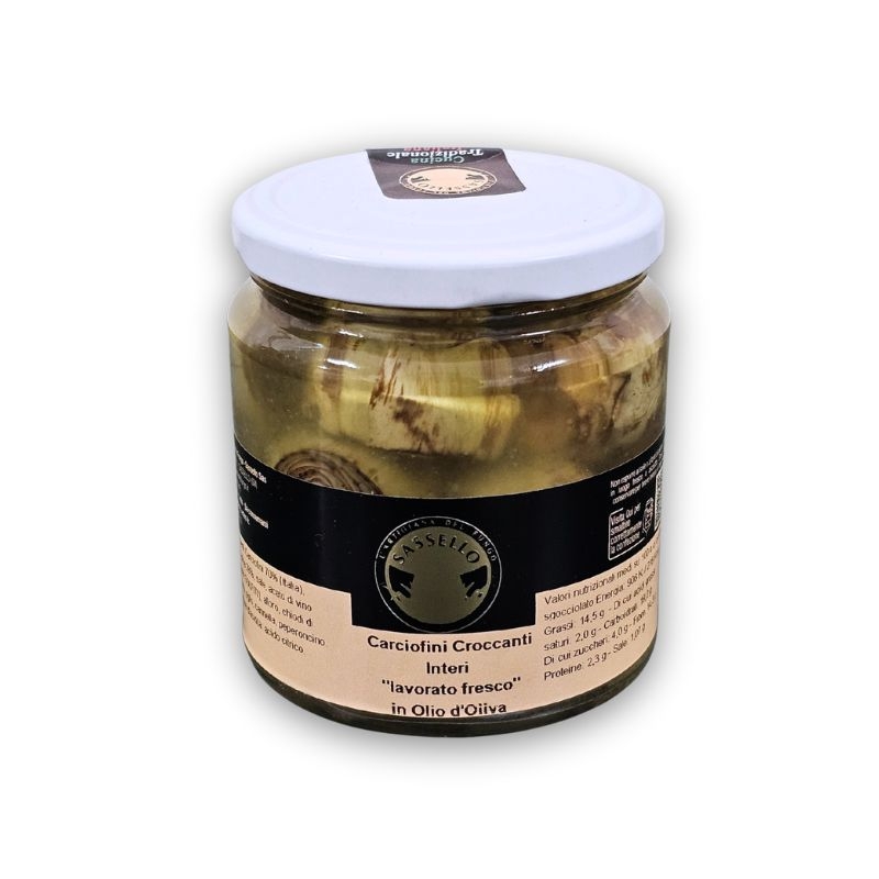 Whole Crunchy Artichokes in Olive Oil 280g