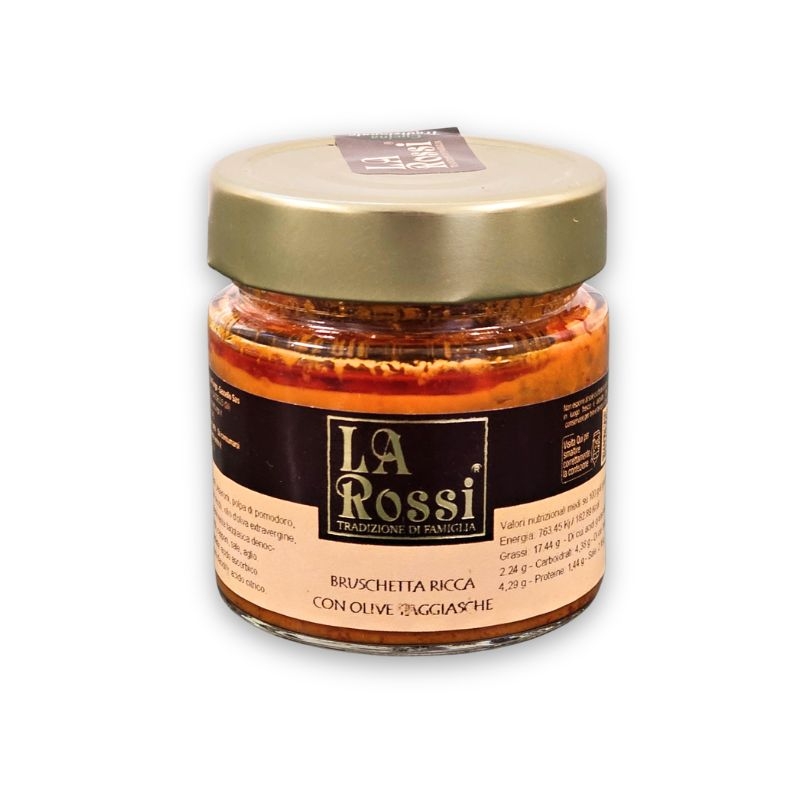 Reichhaltiger Bruschetta-Aufstrich mit Taggiasca-Oliven 200g