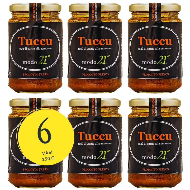 Tuccu, fresh Genoese meat sauce (6pcs of 250g)
