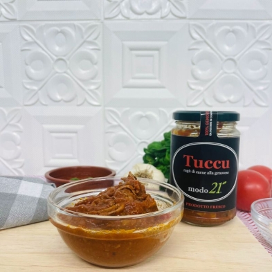 Ravioli di borragine e sugo Tuccu (x2 piatti)