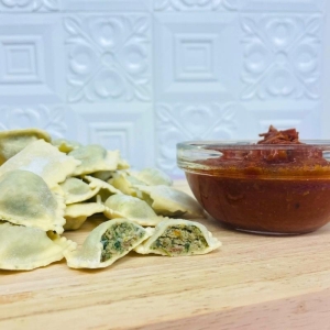 Raviolis de bourrache et sauce à la viande de Gênes (x4 repas)