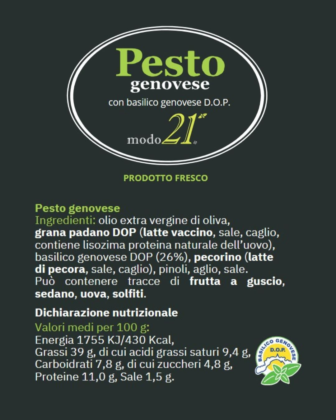 etichetta-pesto-genovese-basilico-dop etichetta con ingredienti pesto genovese con basilico genovese dop